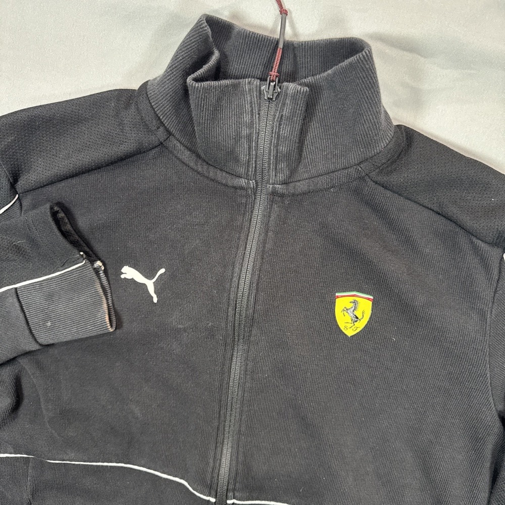 Puma Ferrari Race‎ SDS Jacket Mens S Full Zip Black